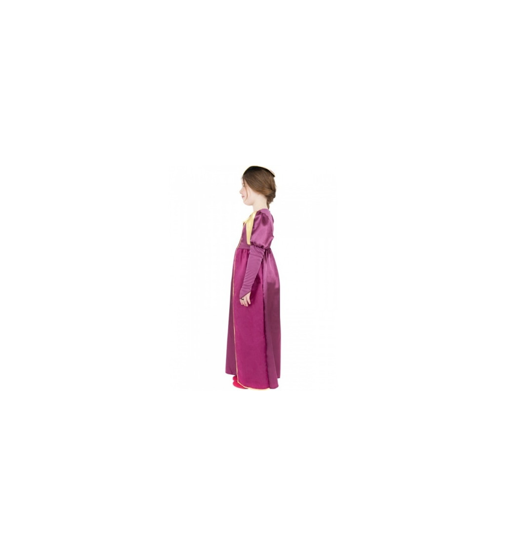 Dětský dívčí kostým - Princezna, tmavě růžové šaty