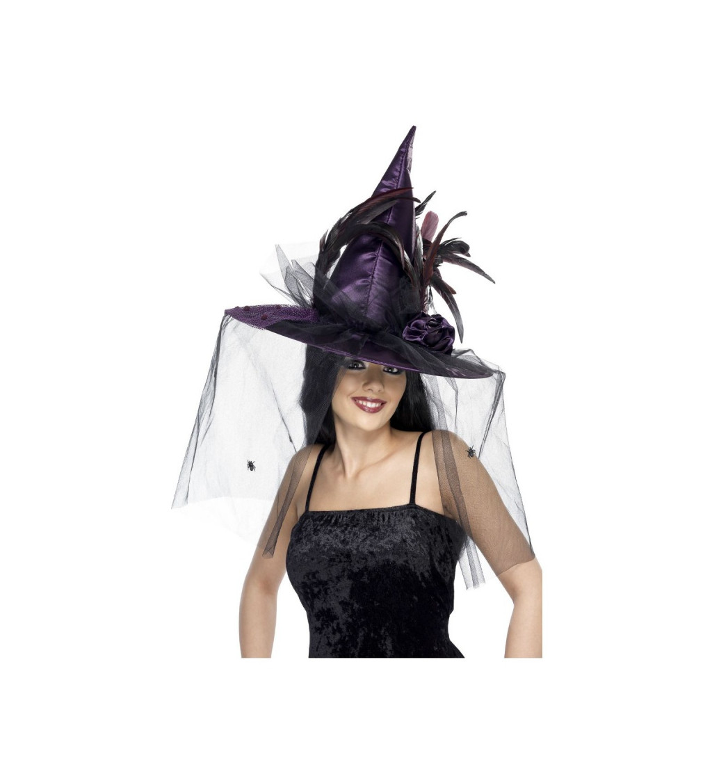 Čarodějnický klobouk  fialový