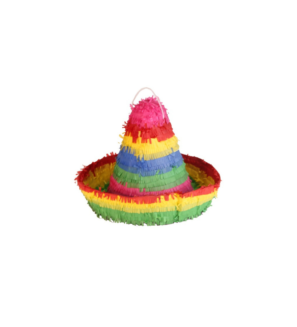 Piňata - duhové sombrero