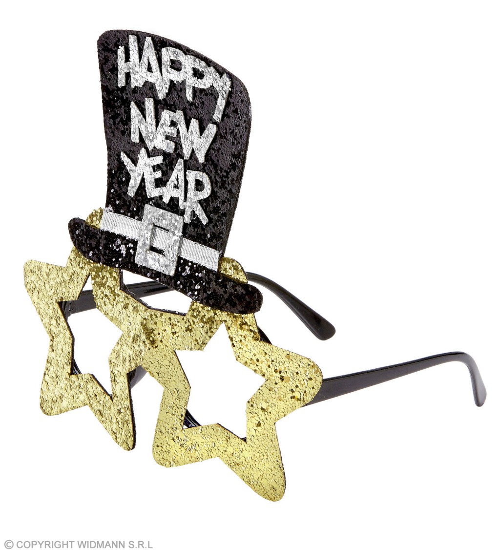 Brýle - HAPPY NEW YEAR (zlaté)