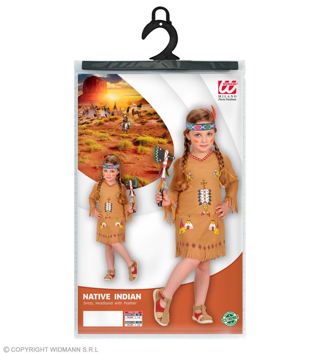 Dětský kostým Indiánka IV
