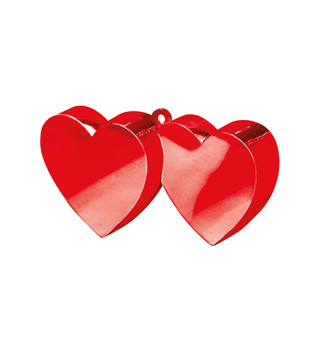 Balloon Weight Double Heart Red 170 g/6 oz