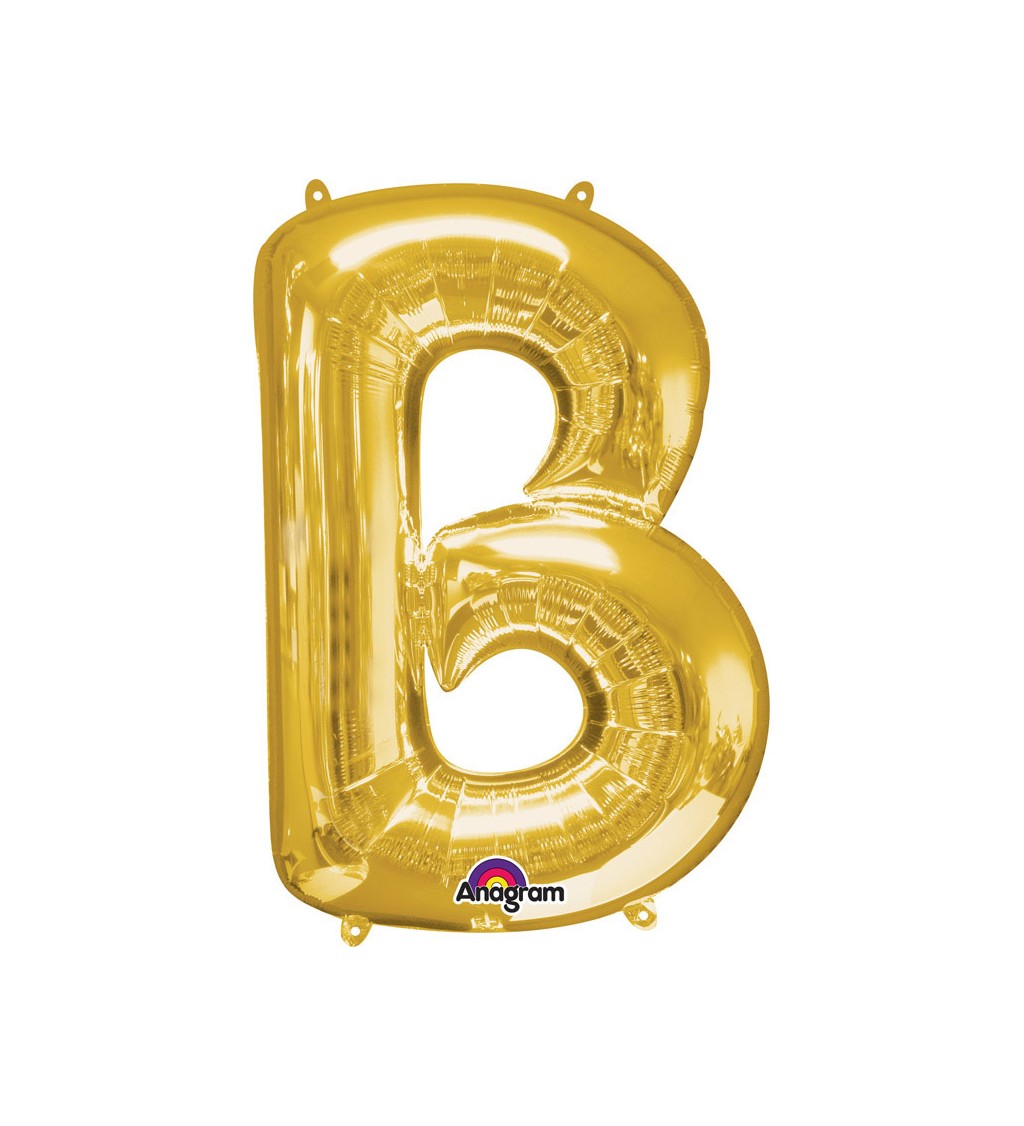 Balónek písmeno B - Zlaté