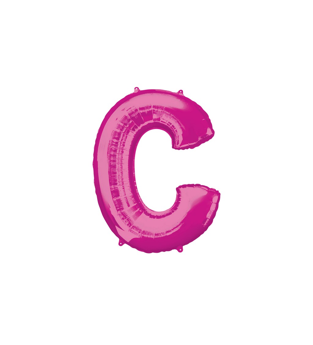 Balónek písmeno C - Růžové