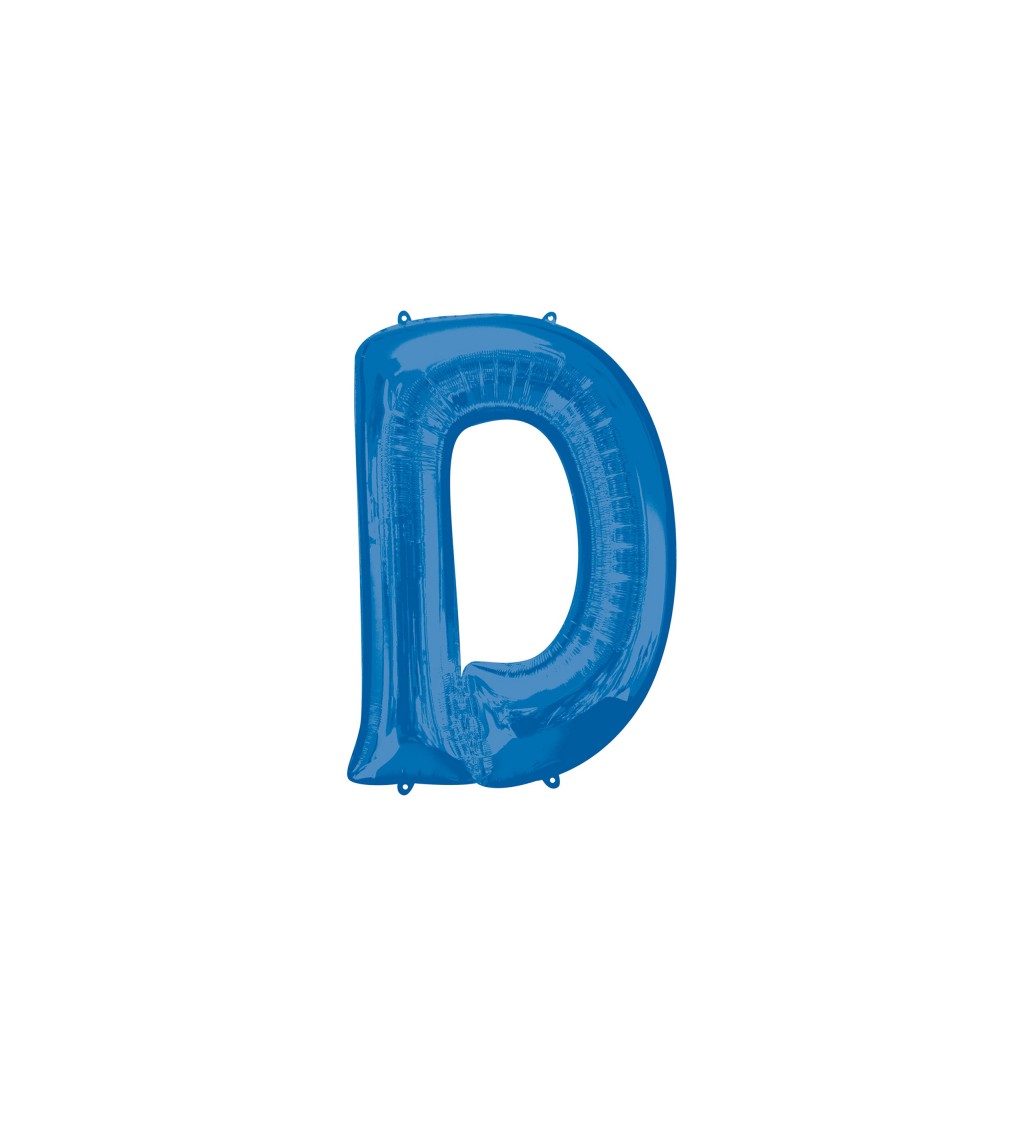 Balónek písmeno D - Modré
