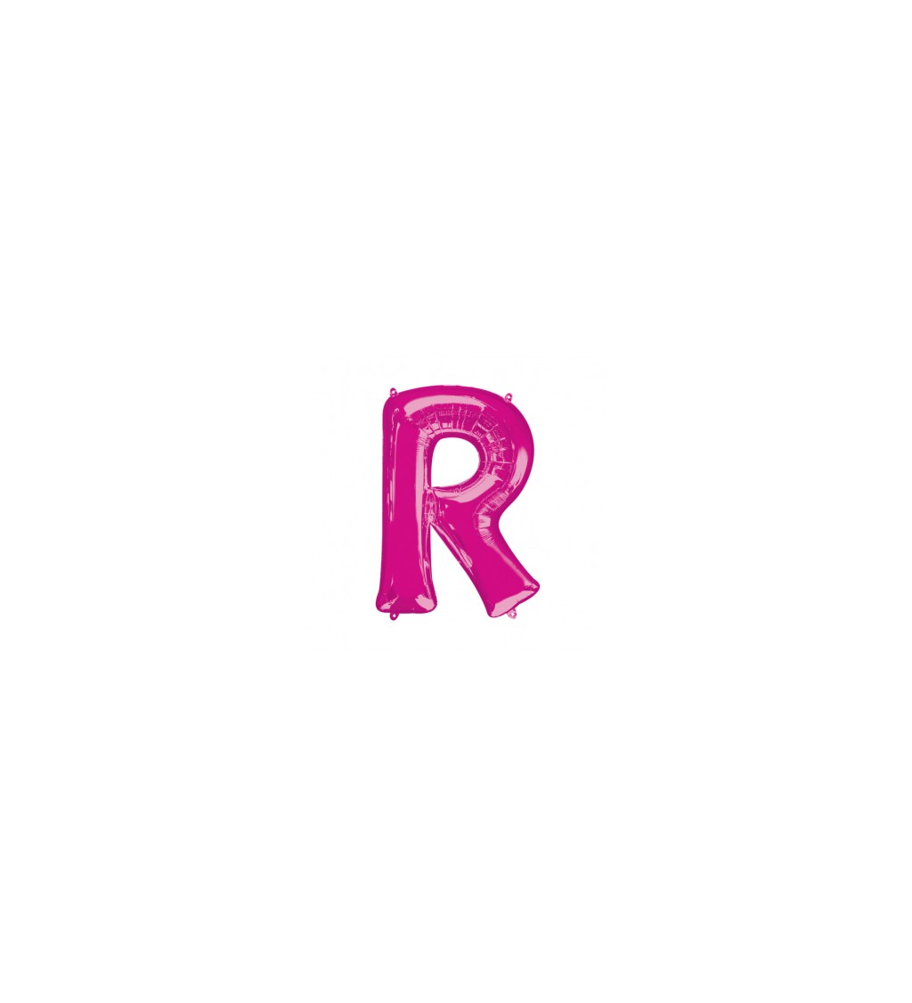 Balónek písmeno R - Růžové