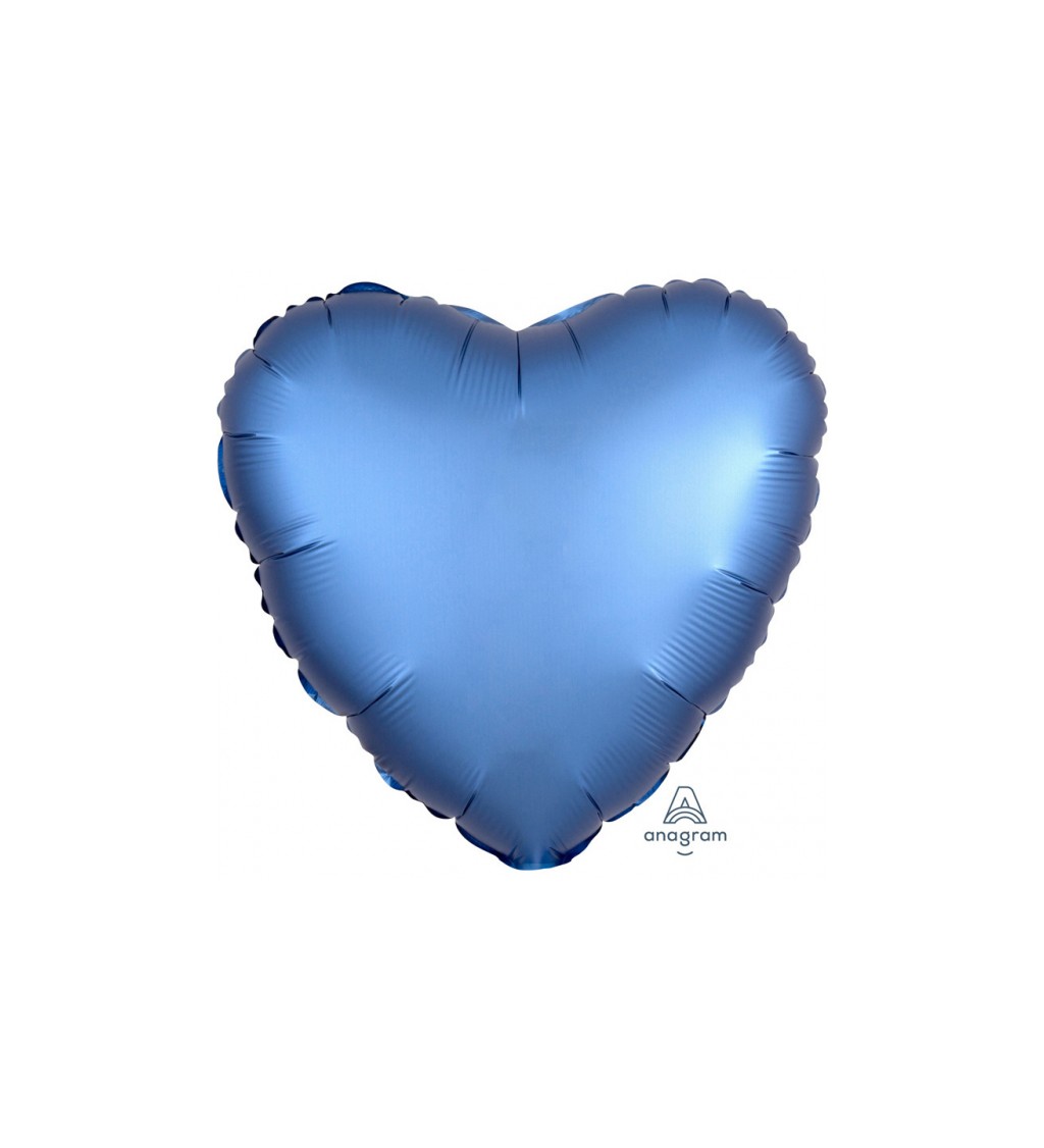 Fóliový balónek - modré srdce