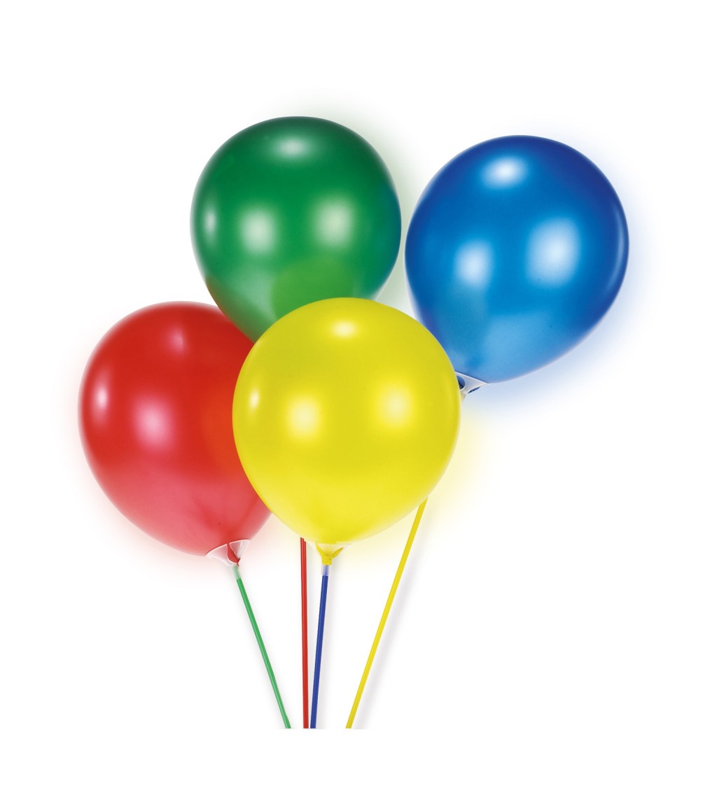 Barevné balónky na tyčce