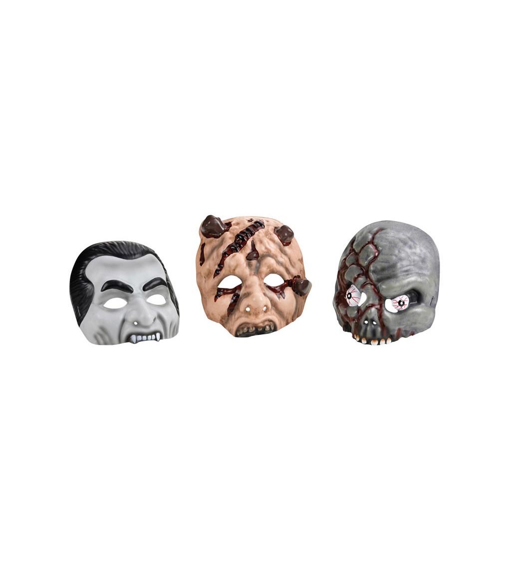 Maska Halloween - 3 typy