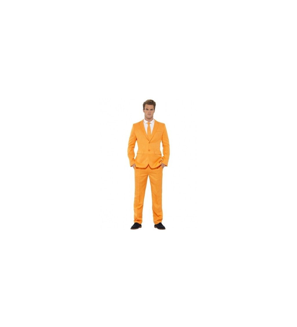 Kostým - Color, oranžový oblek