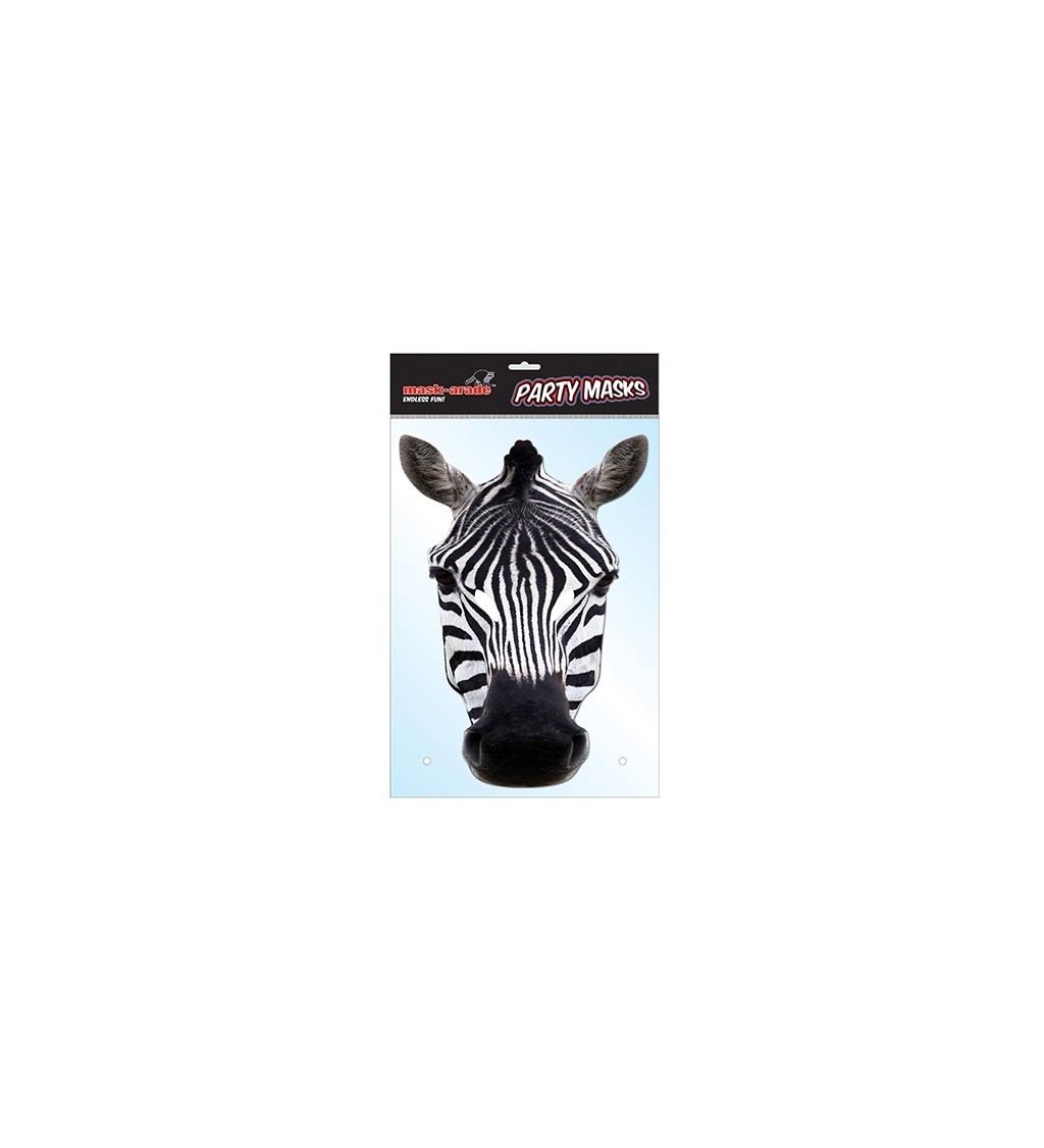 Party maska - Zebra