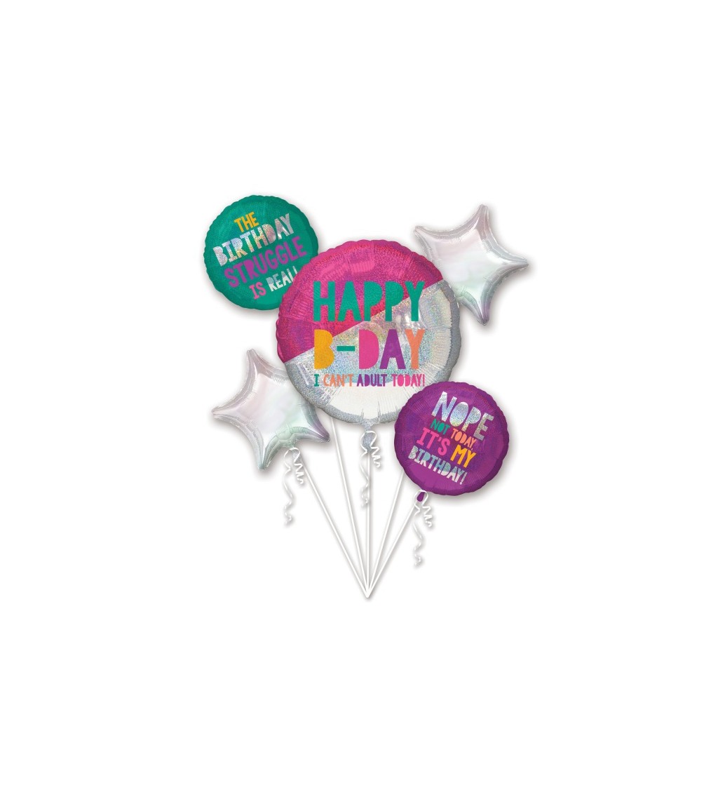 Sada narozeninových balónků - kytice
