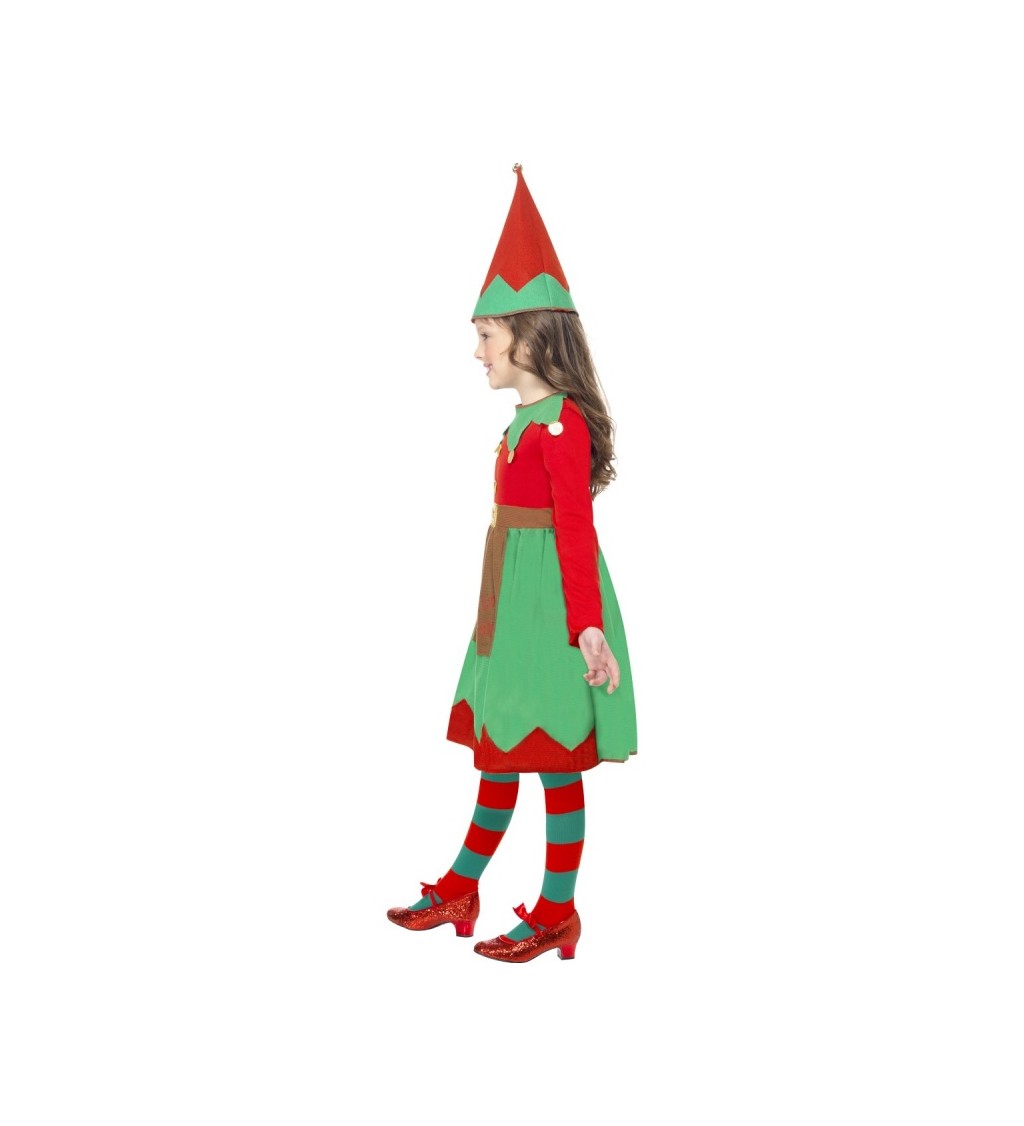 Dětský kostým - Vánoční elfka 