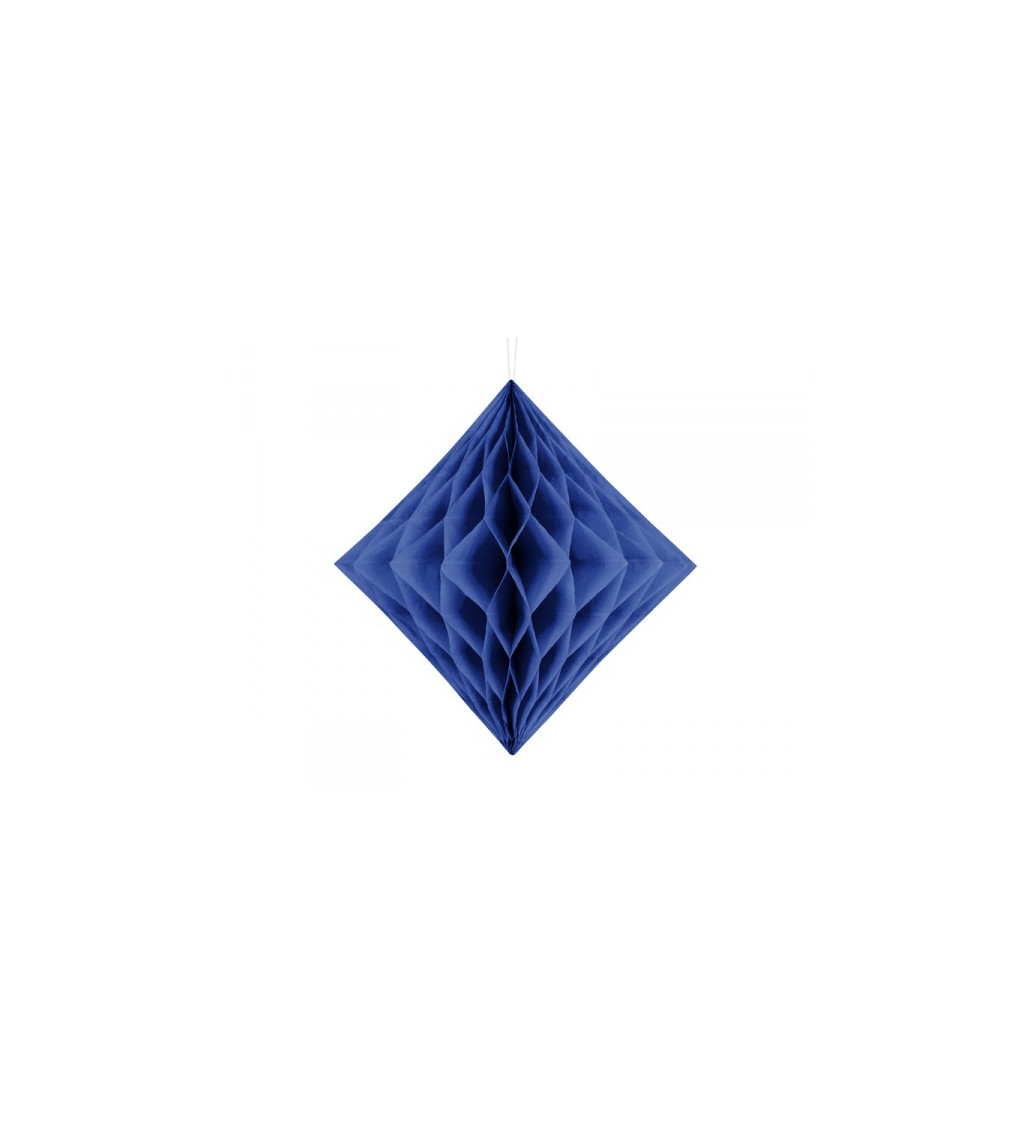 Diamantový lampion- tmavě modrý