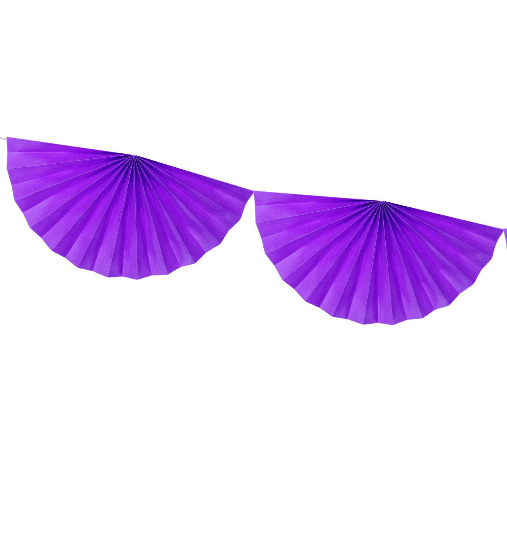 Papírová girlanda - fialová
