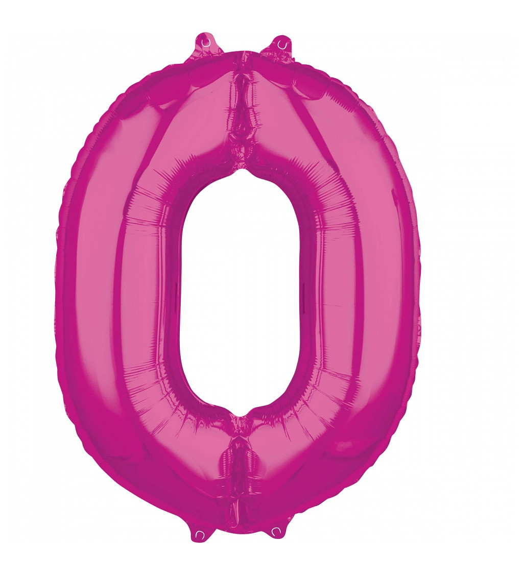 Balónek 0 - růžový