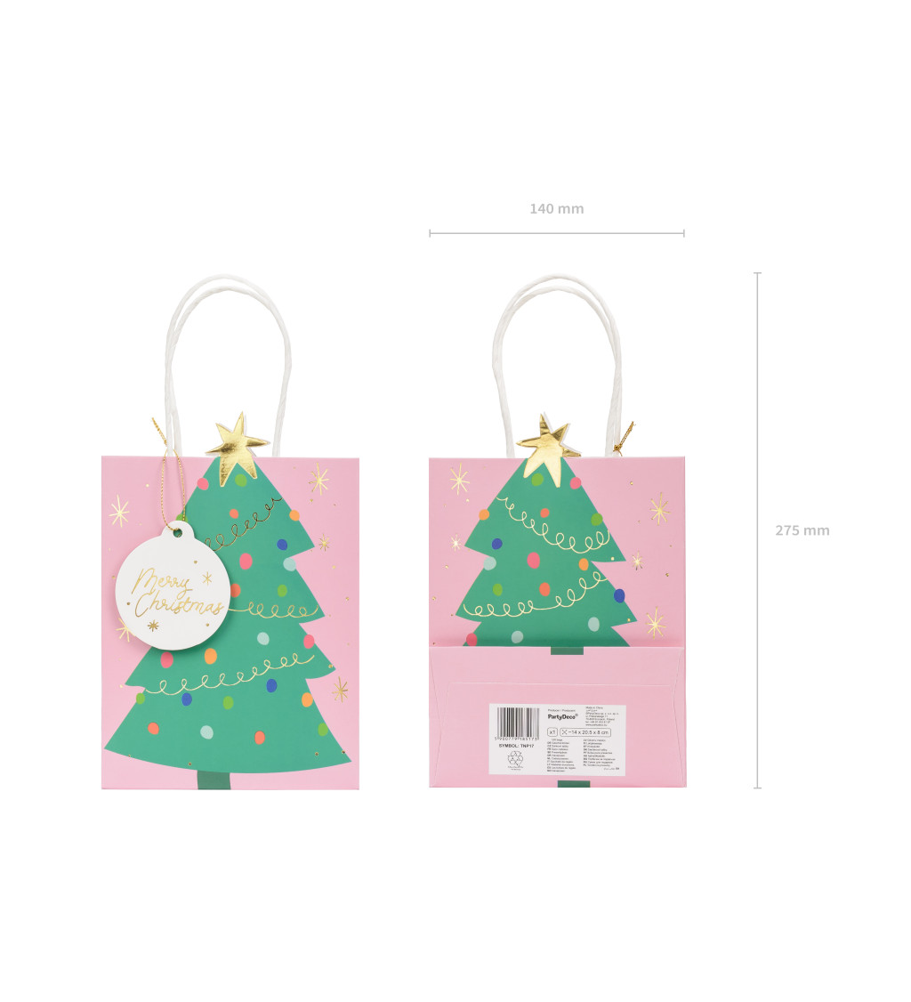 Dárková taška - vánoční stromek