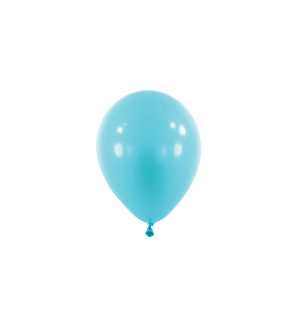 Světle modrý latexový balónek