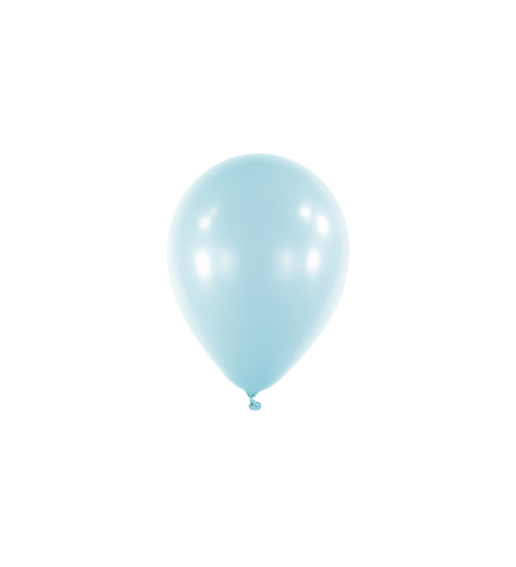 Světle modré balónky