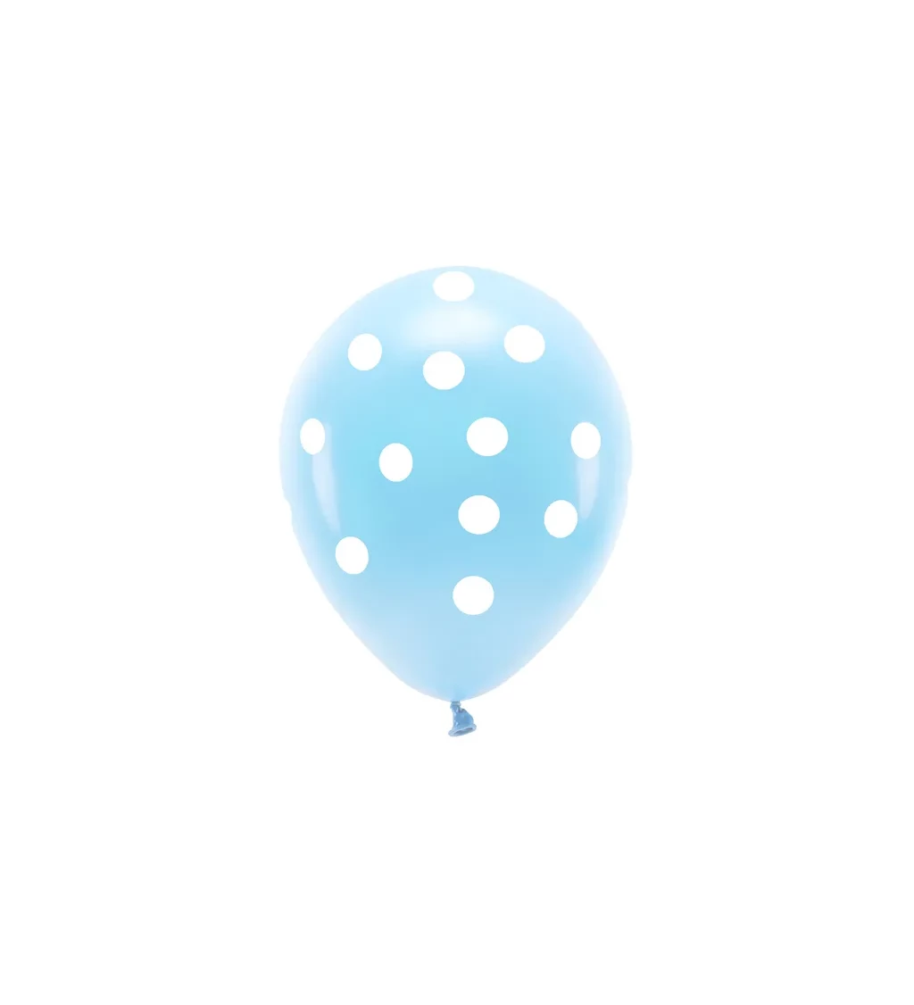 Eco balonky - modre tecky