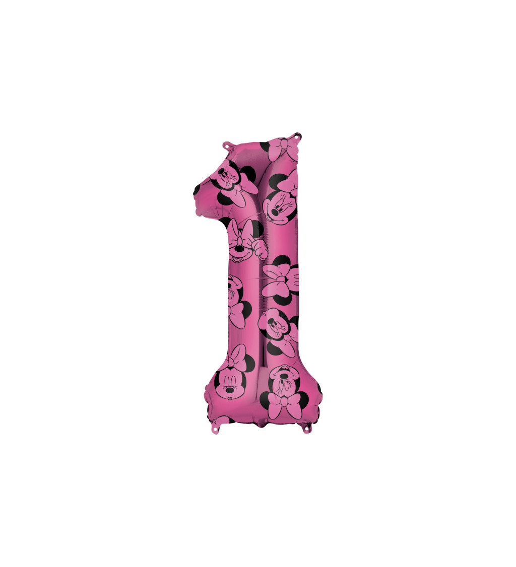 Balón růžový Minnie - číslo 1