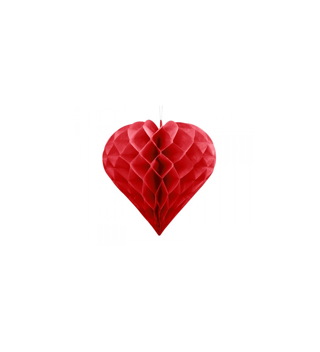 Dekorativní srdce - červené