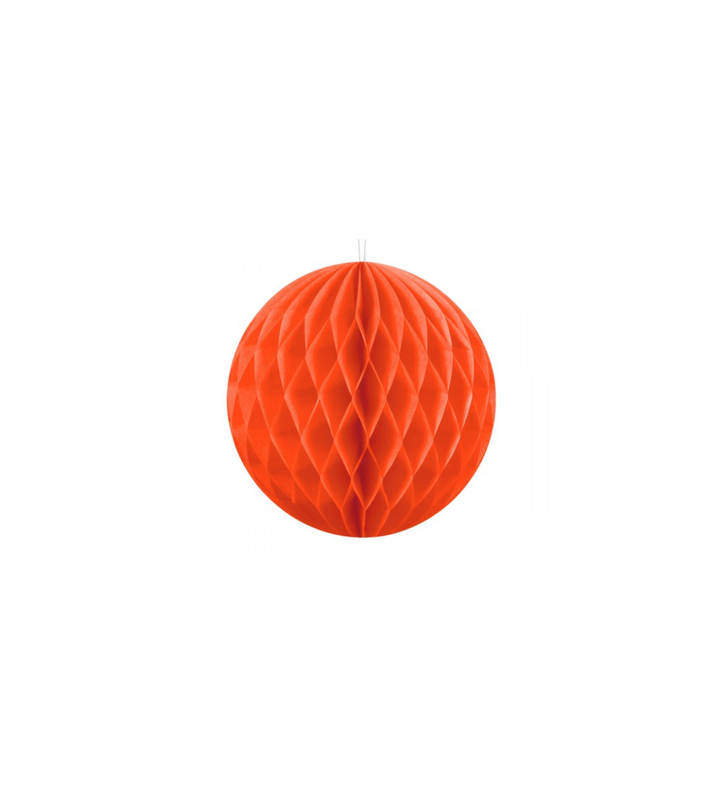 Oranžová papírová koule