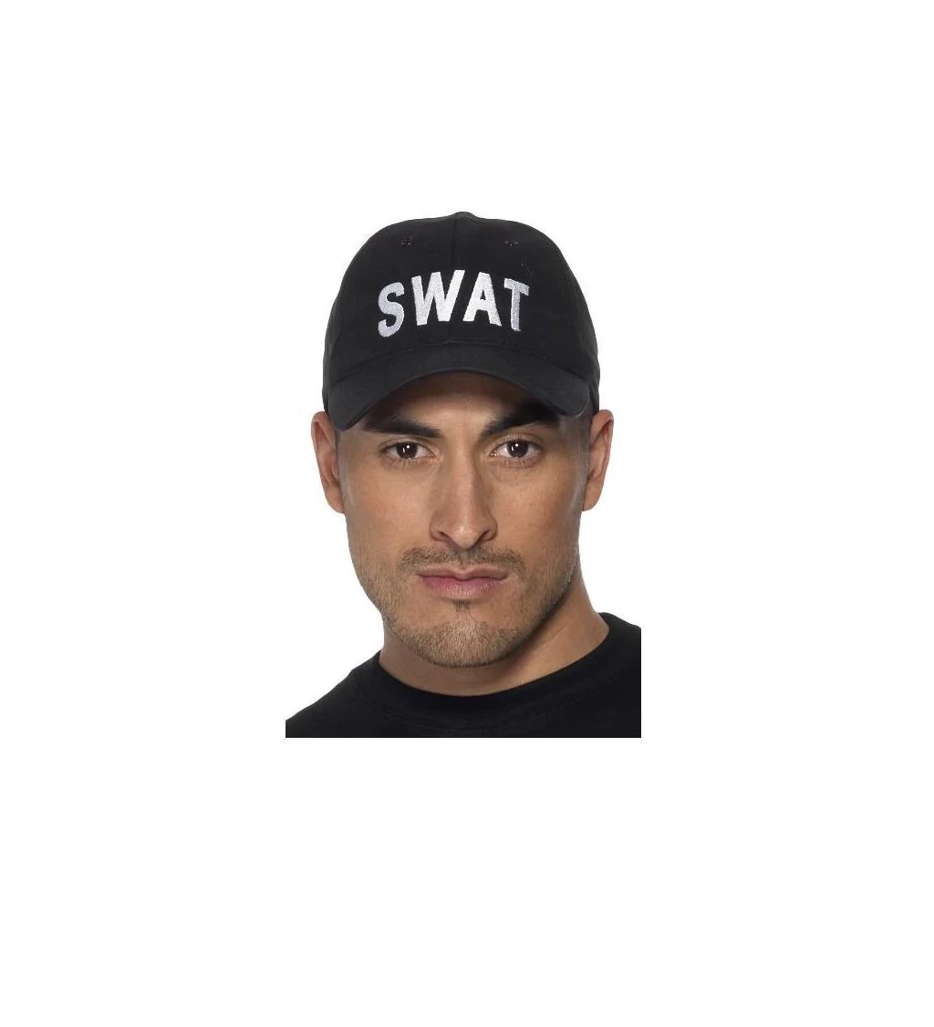 Kšiltovka černá se znakem SWAT