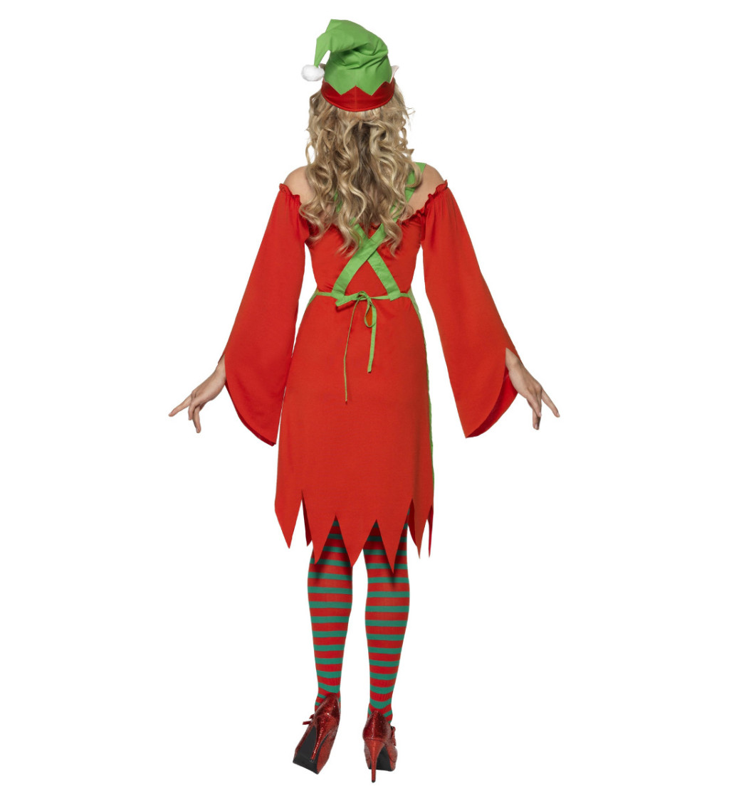 Kostým - Krásná vánoční elfka