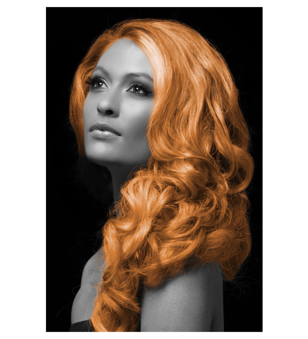 Barevný sprej na vlasy - barva oranžová