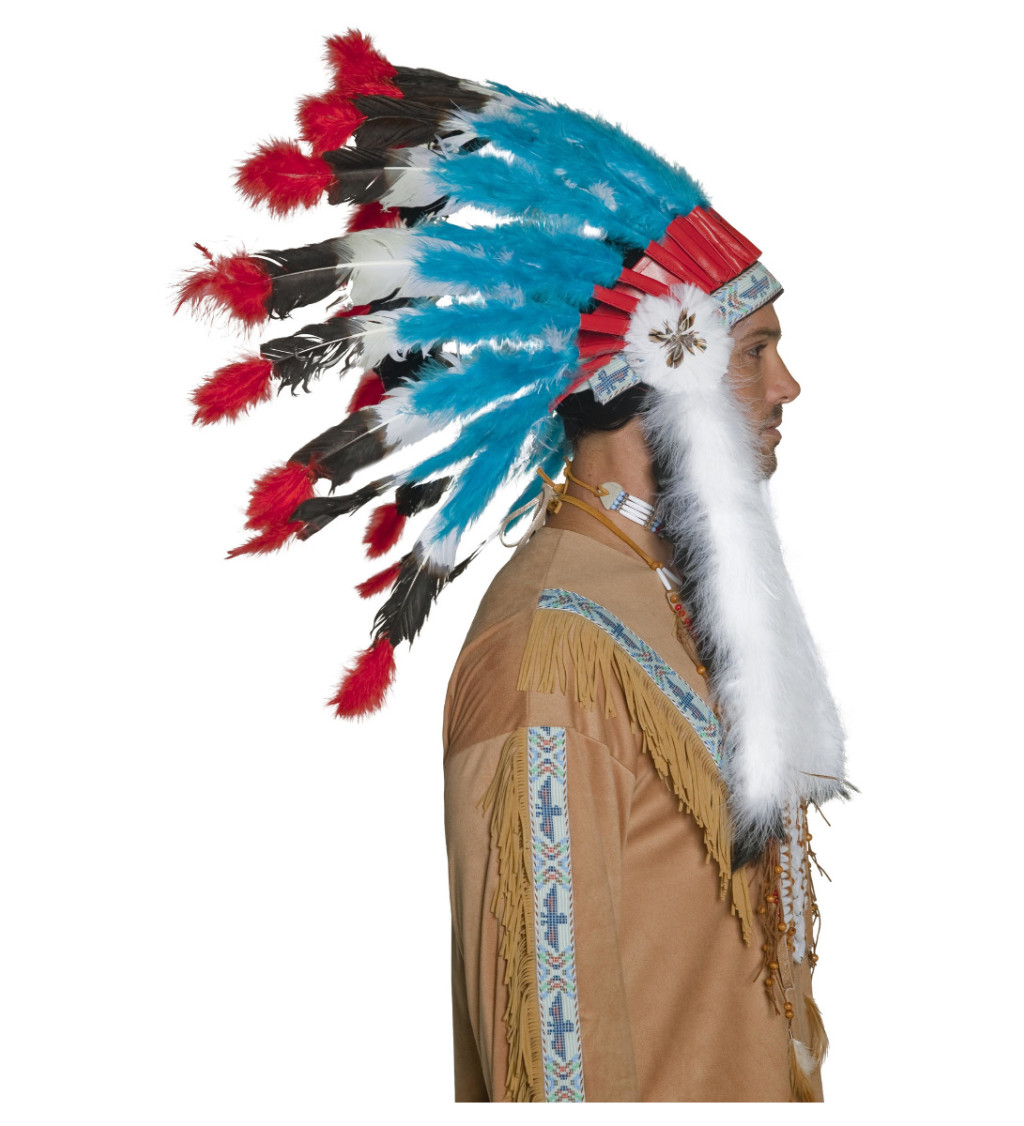 Indiánská čelenka - Náčelník Super deluxe