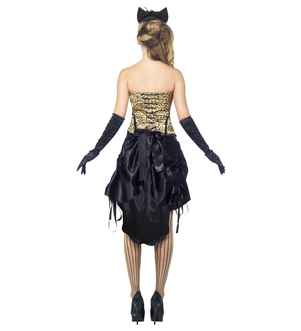 Kostým - tanečnice Burlesque, leopardí vzor