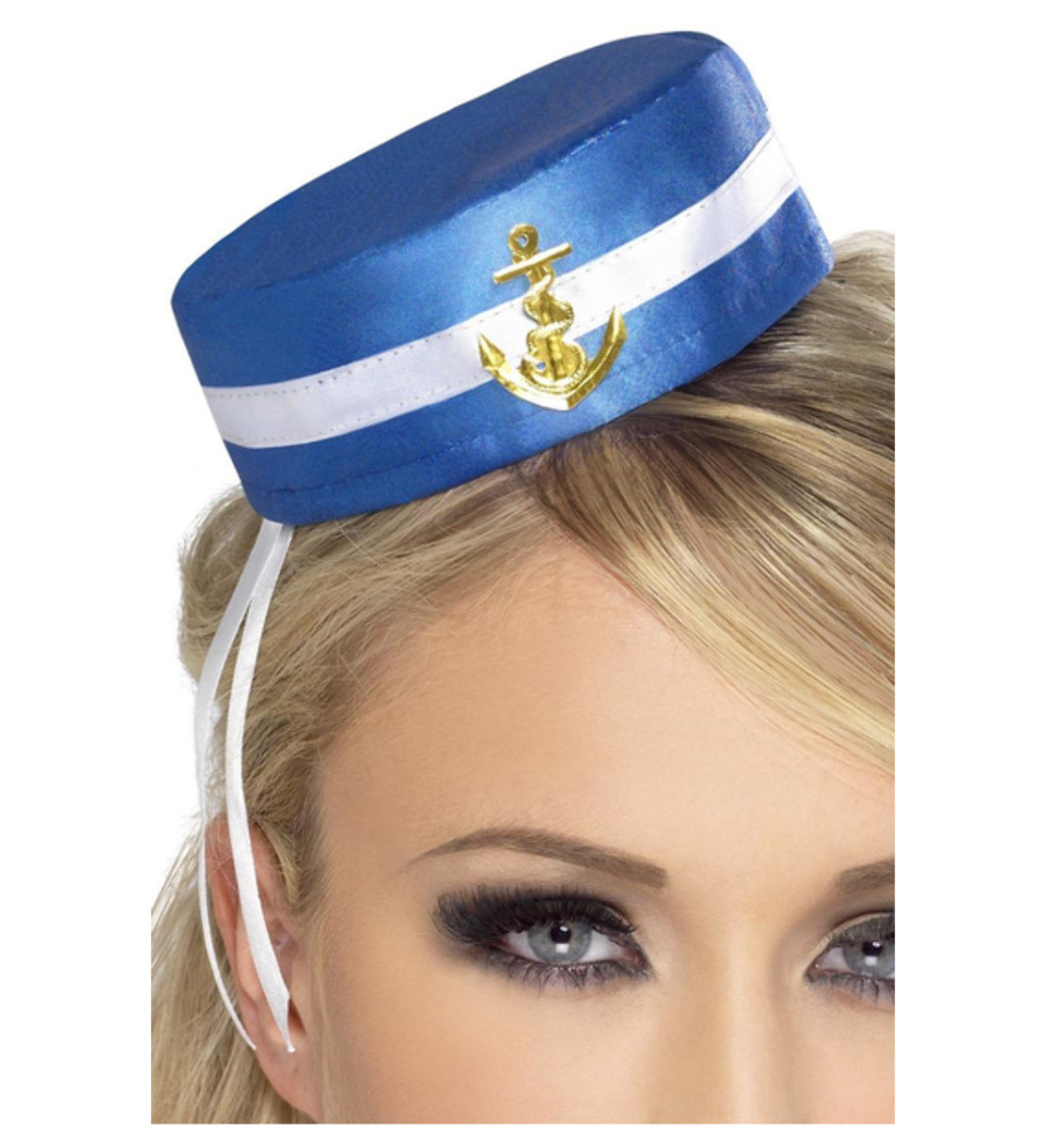 Mini klobouček - Námořnice, modrý