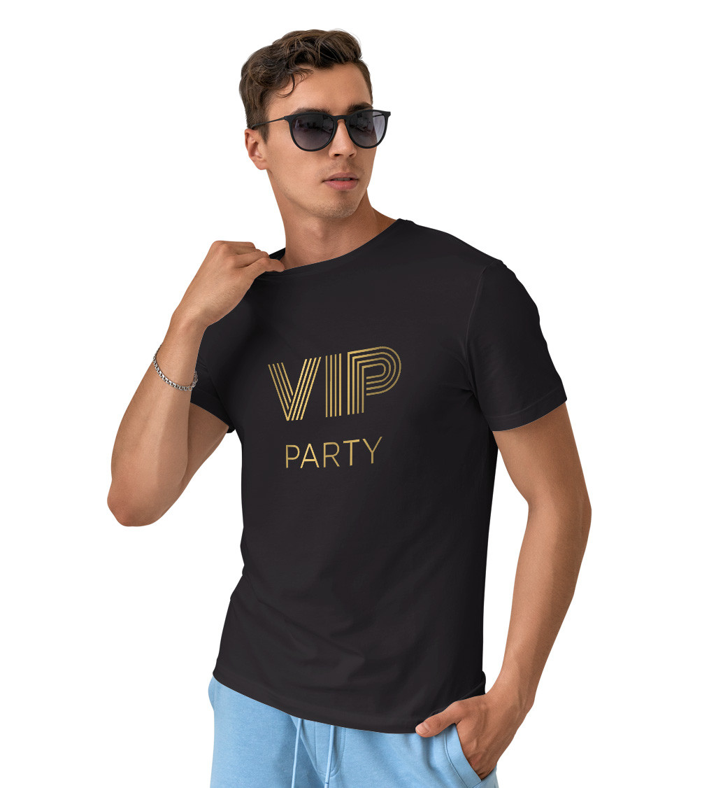 Pánské triko černé - VIP party