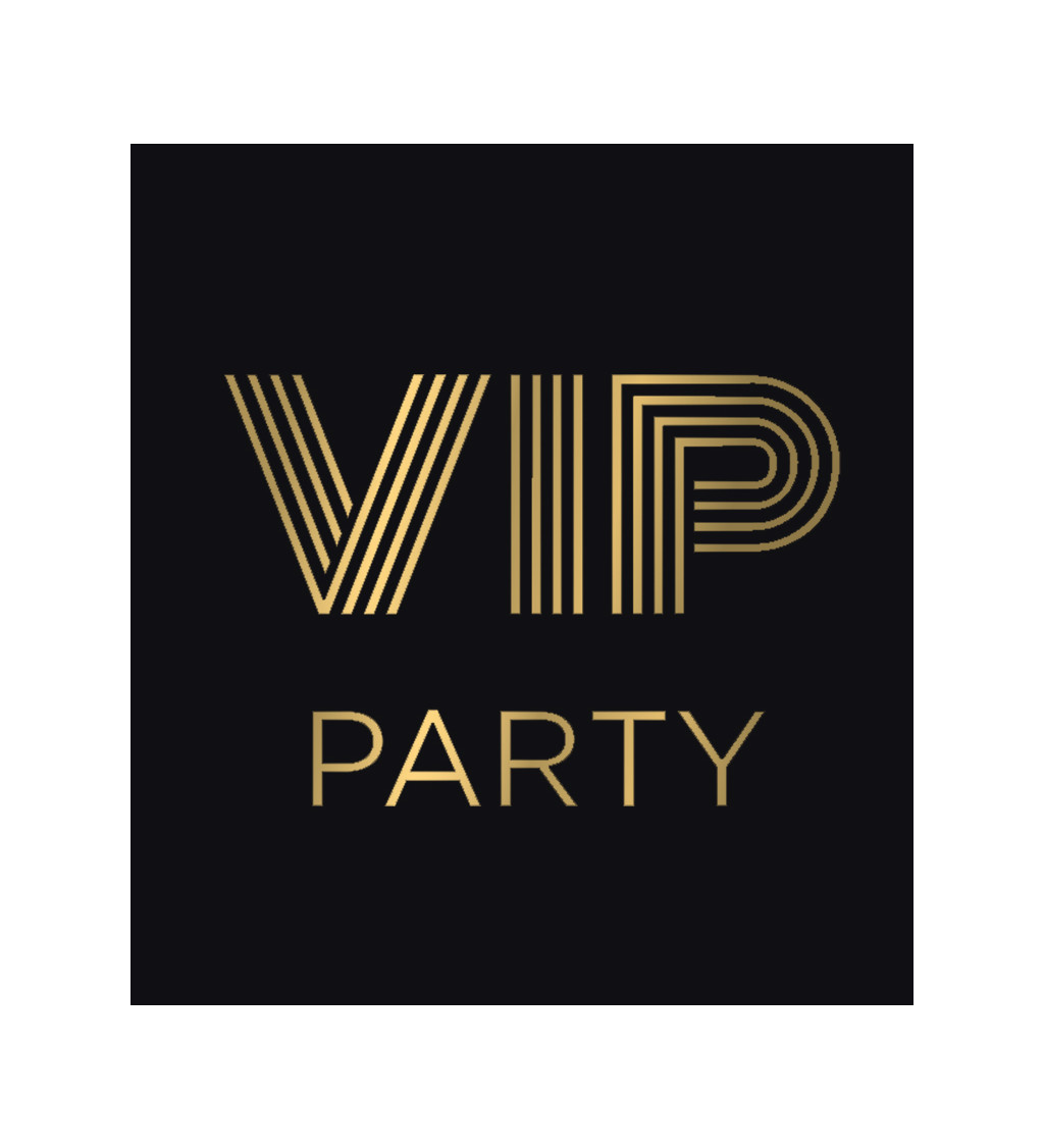 Pánské triko černé - VIP party