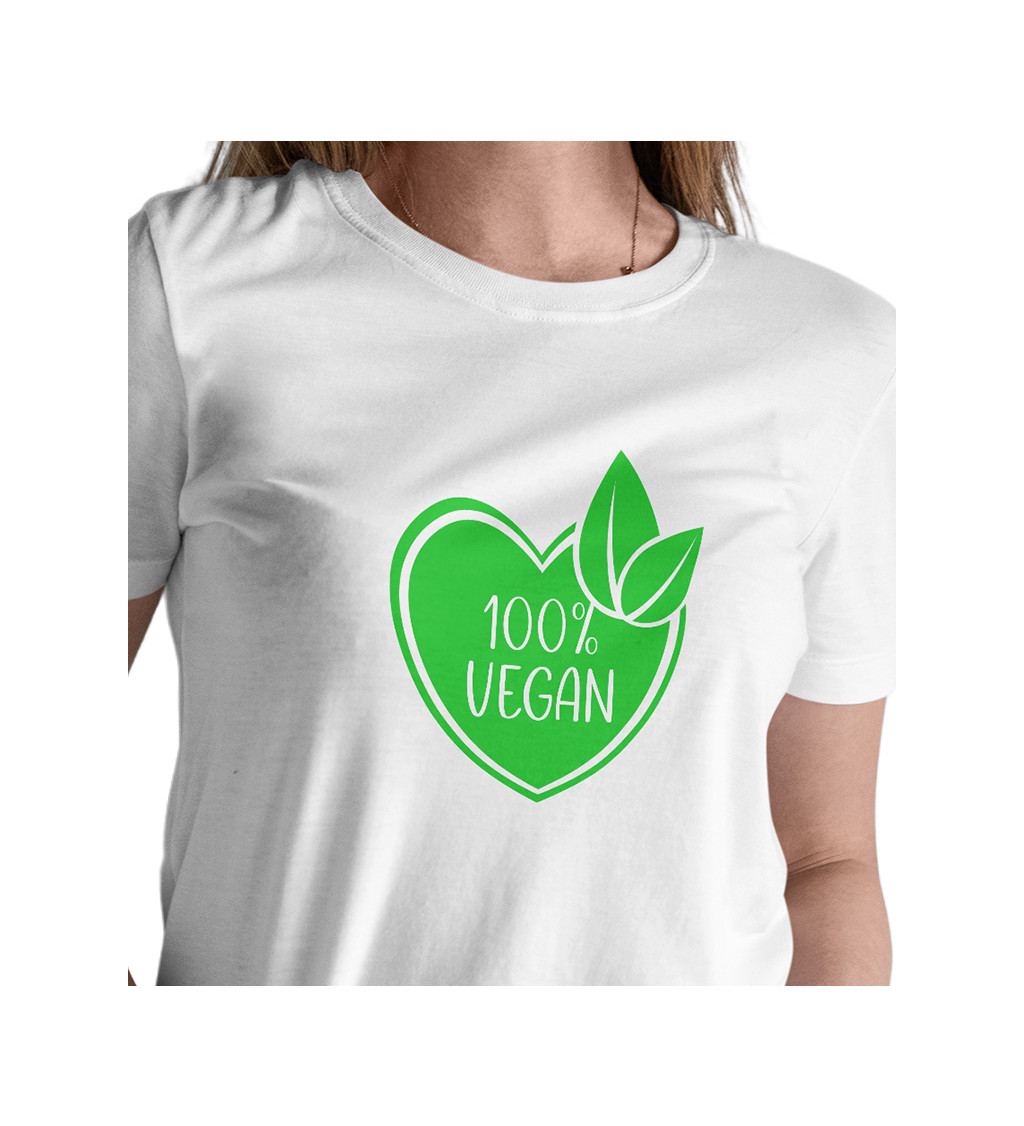Dámské triko bílé - 100% vegan