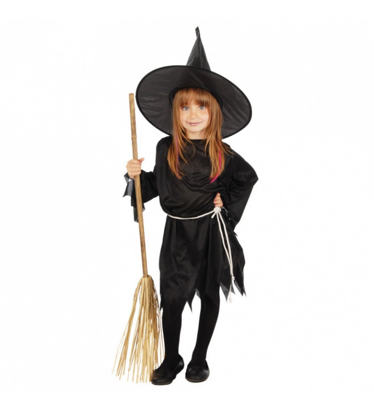 Dětský kostým - Černá čarodějnice