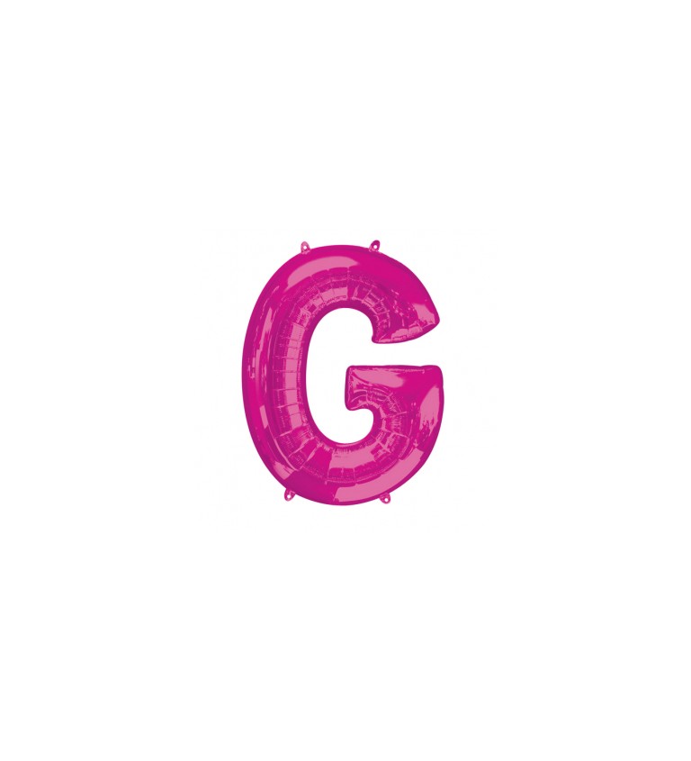 Balónek písmeno G - Růžové