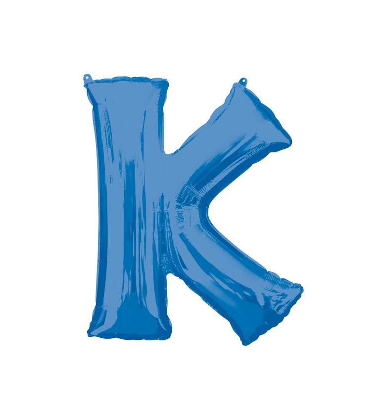 Balónek písmeno K  - Modré