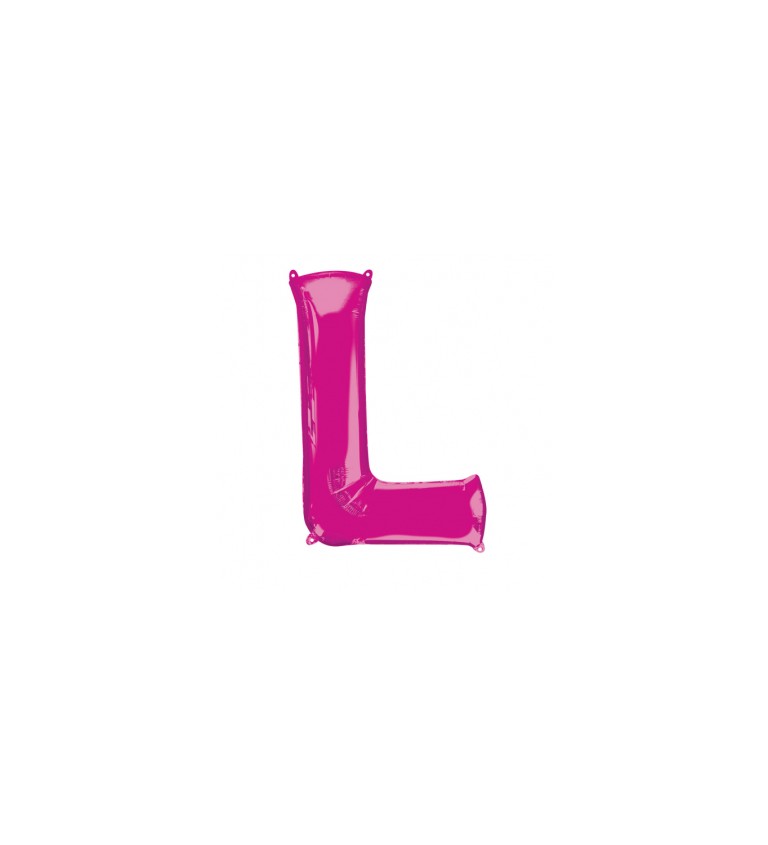 Balónek písmeno L - Růžové
