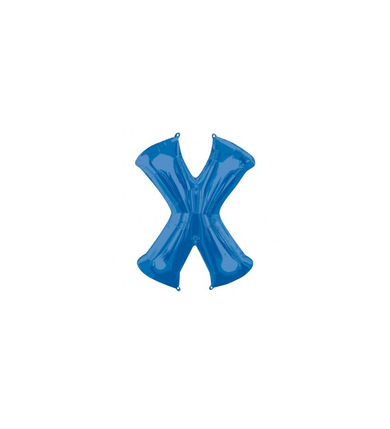 Balónek písmeno X - Modré