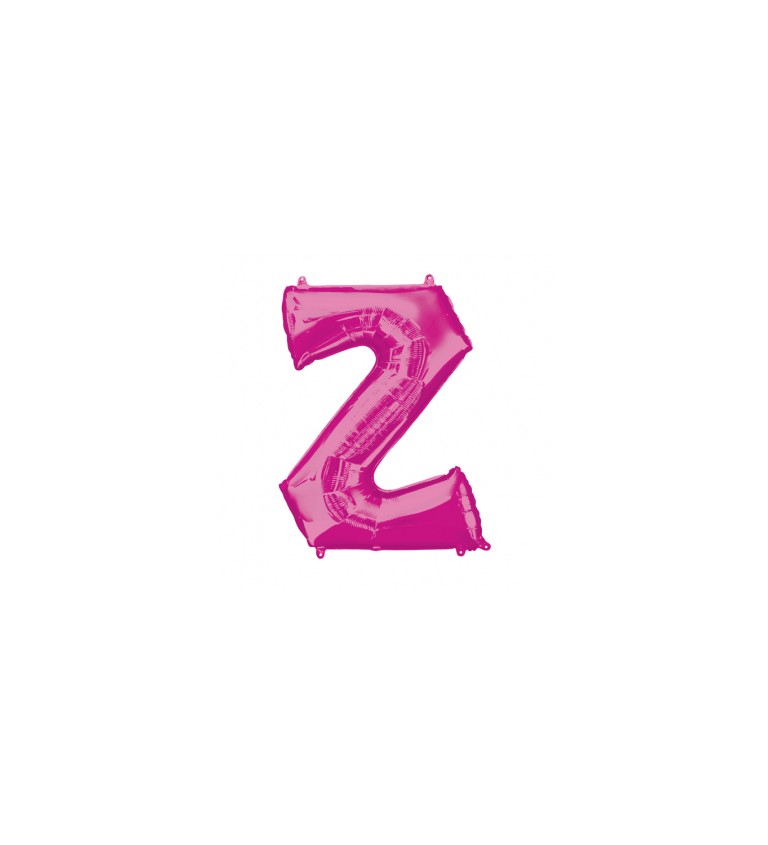 Balónek písmeno Z - Růžové