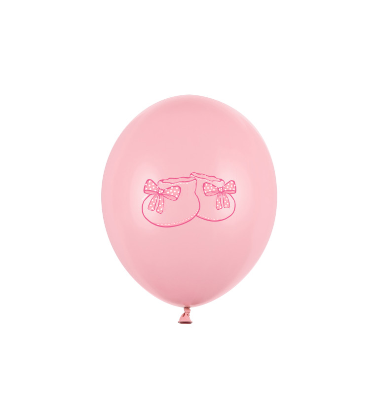 Balonek růžový botičky