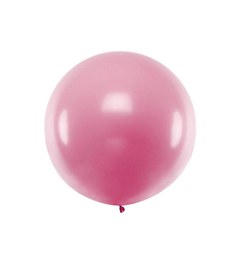 Pastelový růžový balonek