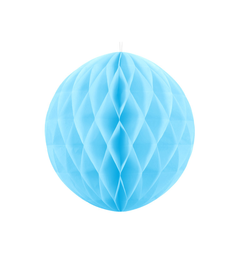 Papírová dekorativní koule modrá