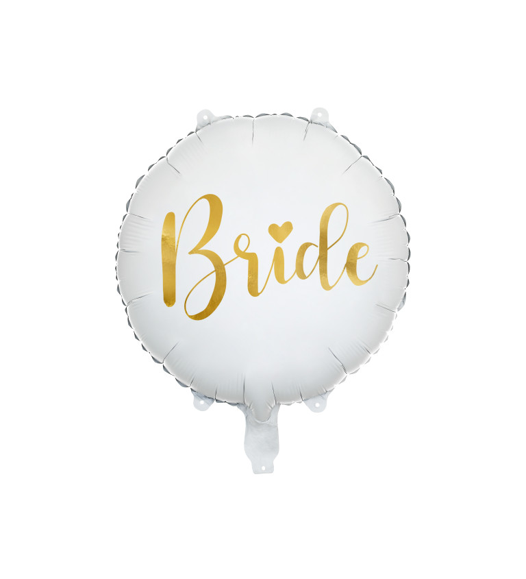 Bílý Bride balonek