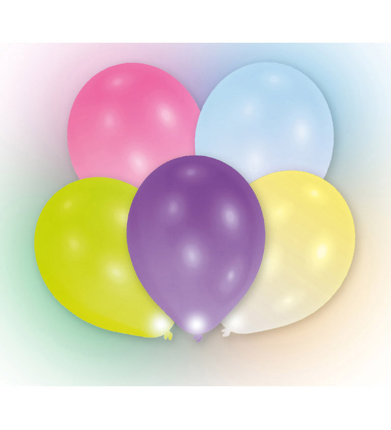 Mix barevných balónků