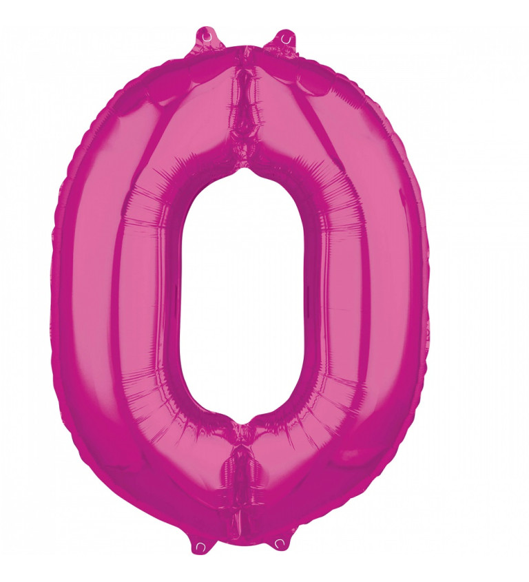 Balónek 0 - růžový