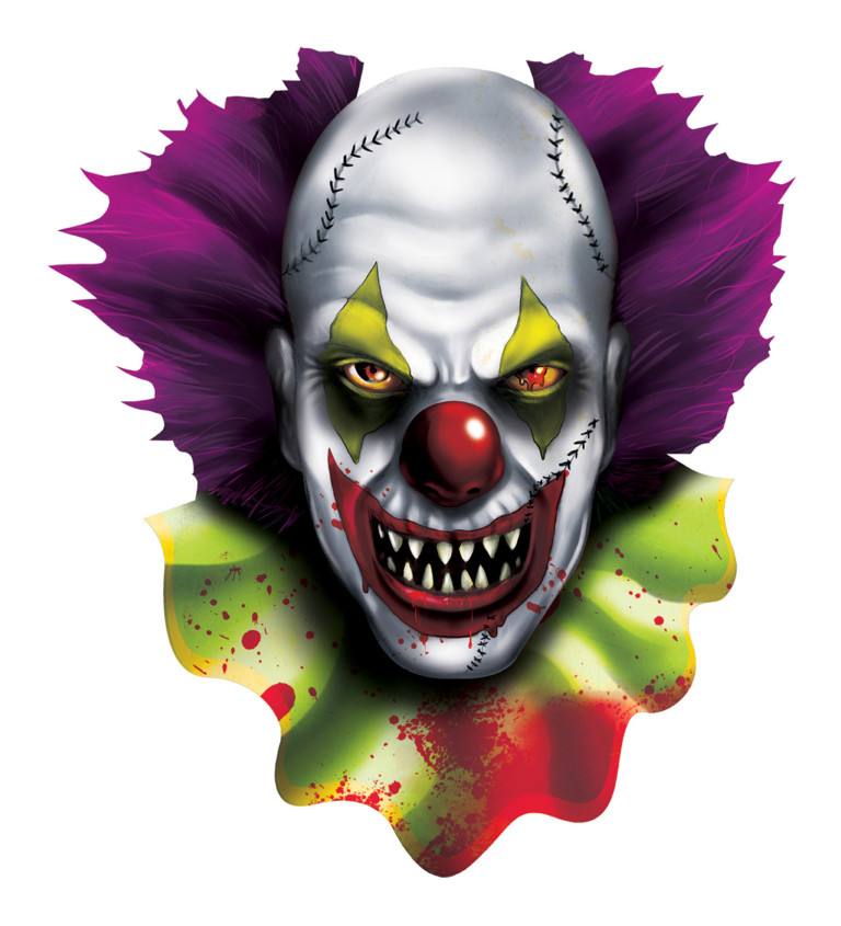 Dekorace plakát - Děsivý klaun