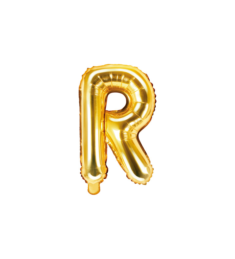 Foliový zlatý balon R